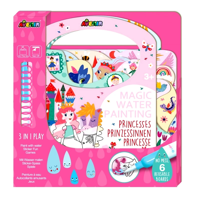Avenir Avenir Scratch Magic Water Painting Prinsesses Κωδ 60816 Παιδικό Εκπαιδευτικό Παιχνίδι 3+ Years 1 Τεμάχιο