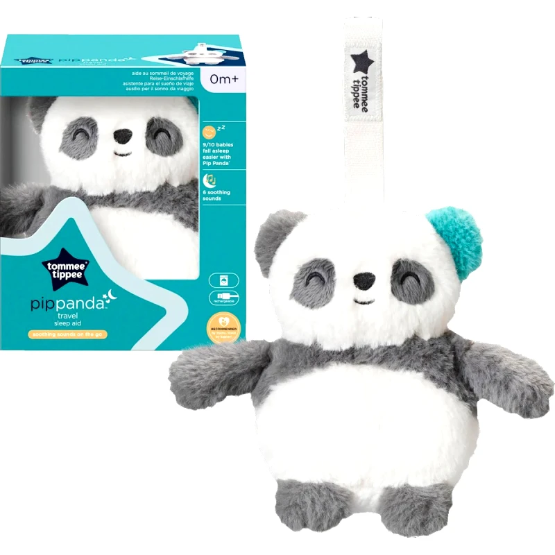Tommee Tippee Tommee Tippee Travel Sleep Aid Pip Panda 0m+, Βοήθημα Ύπνου με Ήχους & Ενσωματωμένο Νυχτερινό Φως 1 Τεμάχιο