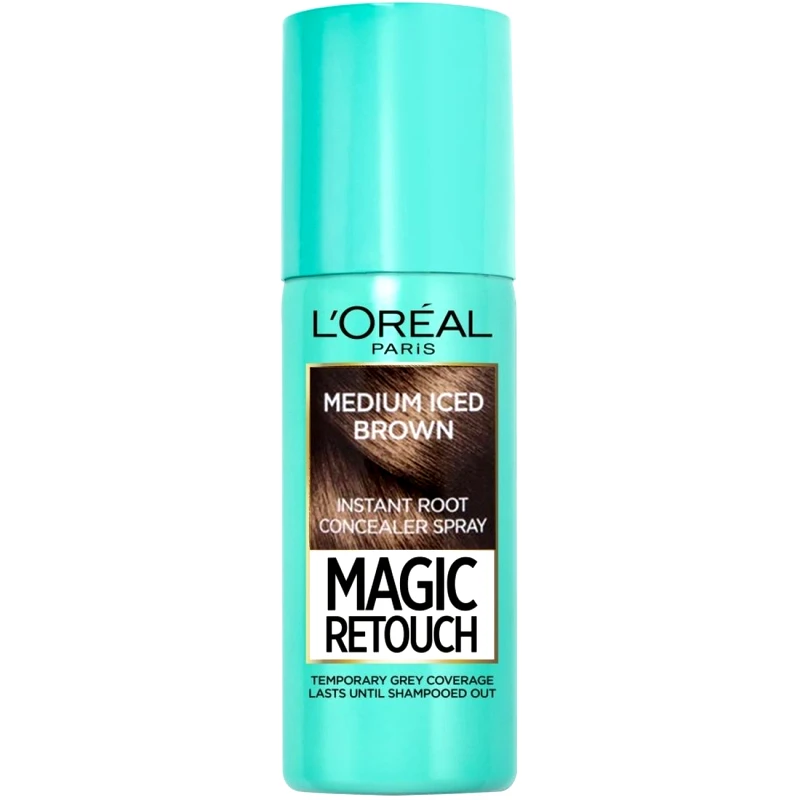 Loreal Paris L'Oreal Paris Magic Retouch Spray Κάλυψης Λευκών Ριζών Καστανό Ψυχρό 75ml - 7 Medium Iced Brown