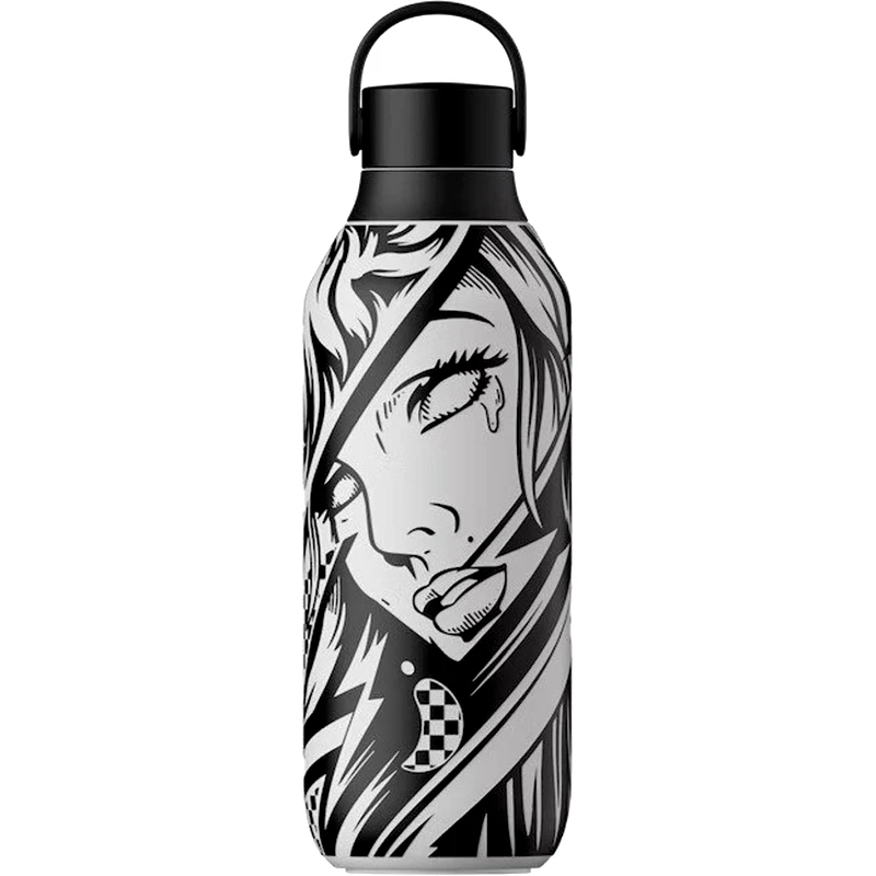 Chilly's Chilly's Series 2 Bottle Ανοξείδωτο Μπουκάλι Θερμός με Σχέδιο 500ml, Κωδ 22620 - Cry Me A River