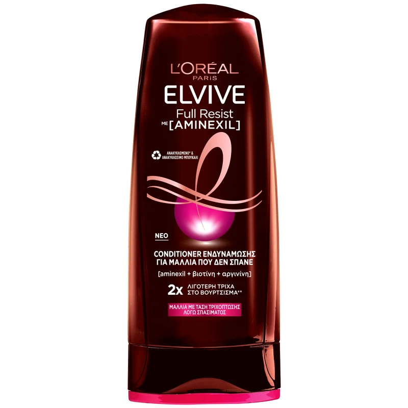Loreal Paris L'oreal Paris Elvive Full Resist Conditioner Μαλακτική Κρέμα Μαλλιών Ενδυνάμωσης για Μαλλιά Αδύναμα με Τάση να Σπάνε 300ml
