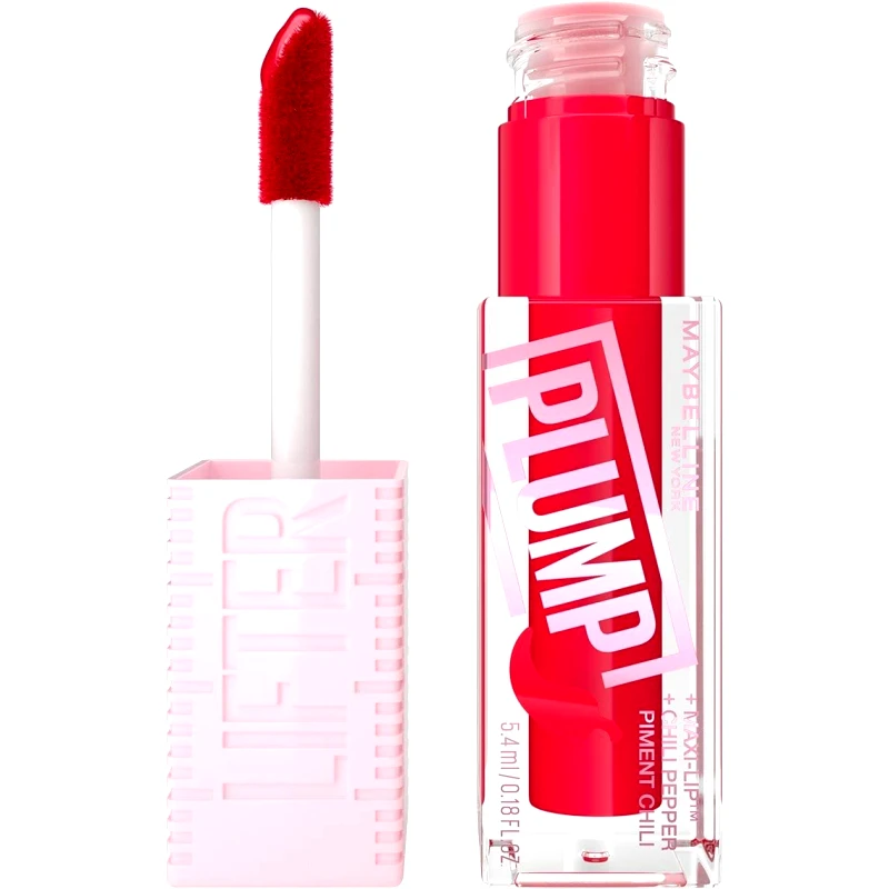 MAYBELLINE Maybelline Lifter Plump Gloss with Chili Pepper Ενυδατικό Lip Gloss με Τσίλι για Σαρκώδη Χείλη​​​​​​​ 5.4ml  - 004 Red Flag