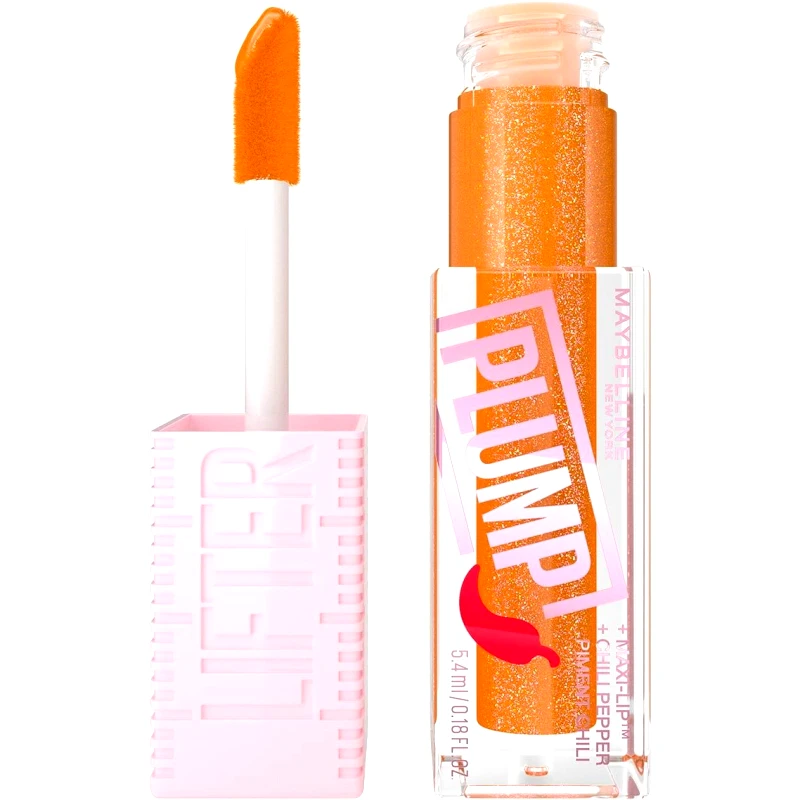 MAYBELLINE Maybelline Lifter Plump Gloss with Chili Pepper Ενυδατικό Lip Gloss με Τσίλι για Σαρκώδη Χείλη 5.4ml  - 008 Hot Honey