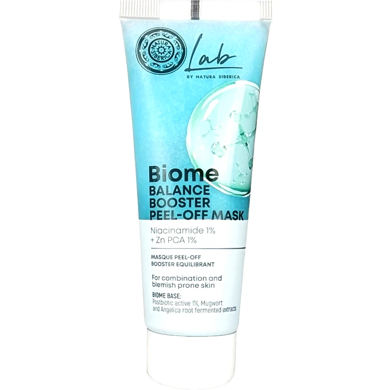 Natura Siberica Natura Siberica Lab Biome Balance Booster Peel-Off Mask Μάσκα Εξισορρόπησης Προσώπου με Νιασιναμίδη & Ψευδάργυρο 75ml