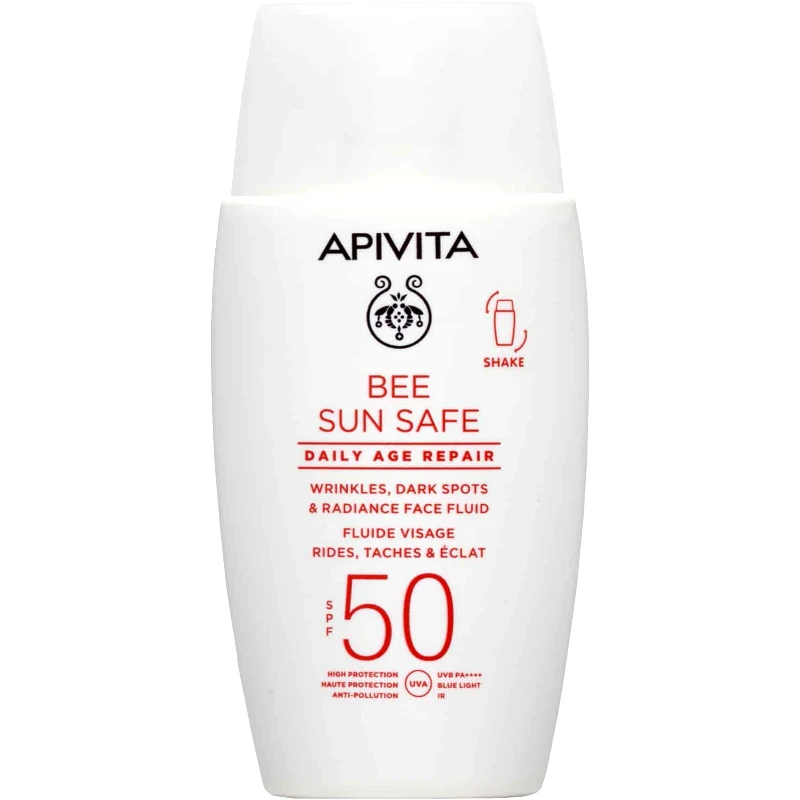 Apivita Apivita Bee Sun Safe Daily Age Repair Spf50 Λεπτόρρευστη Κρέμα Προσώπου Κατά των Πανάδων & των Ρυτίδων Υψηλής Προστασίας 50ml