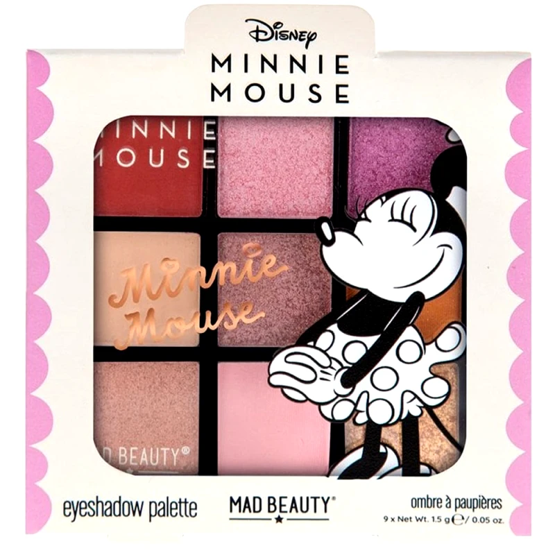 Mad Beauty Mad Beauty Minnie Bow Magic Eyeshadow Palette Παλέτα Σκιών 9 Αποχρώσεων Εμπνευσμένες από τη Χαρακτήρα Minnie της Disney 1 Τεμάχιο