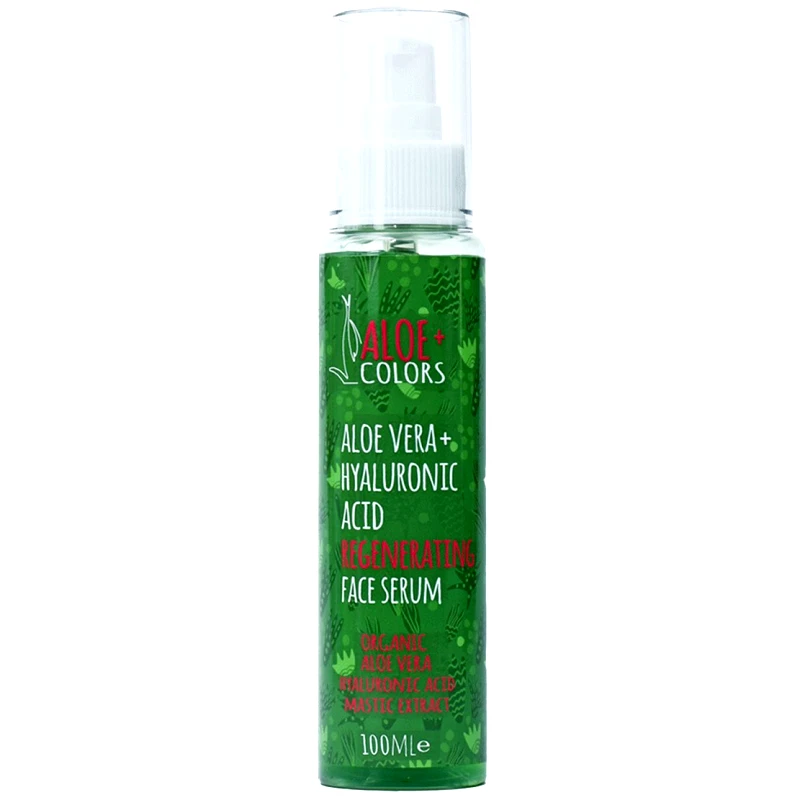 Aloe Colors Aloe+ Colors Aloe Vera & Haluronic Acid Regenerating Face Serum Αναζωογονητικός Ορός Προσώπου με Υαλουρονικό Οξύ 100ml