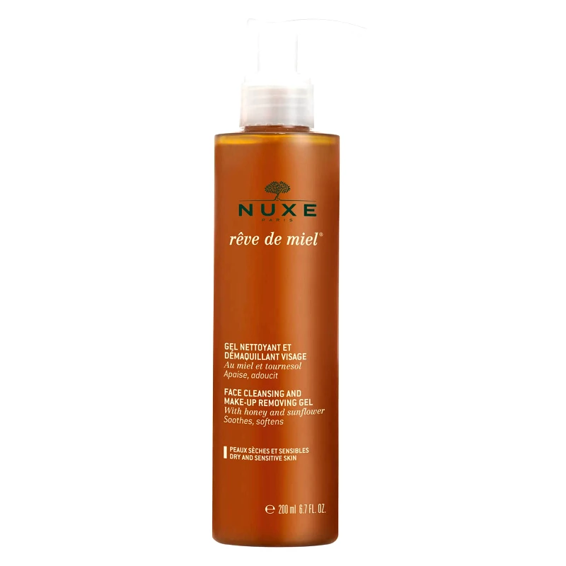 Nuxe Nuxe Reve De Miel Gel Nettoyant et Demaquillant - Απαλό Gel Καθαρισμού για το Πρόσωπο 200ml