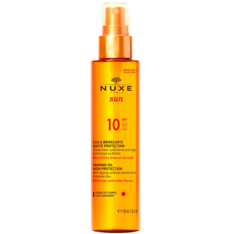 Nuxe Nuxe Sun Tanning Oil - Λάδι Μαυρίσματος για Πρόσωπο & Σώμα Spf10 150ml