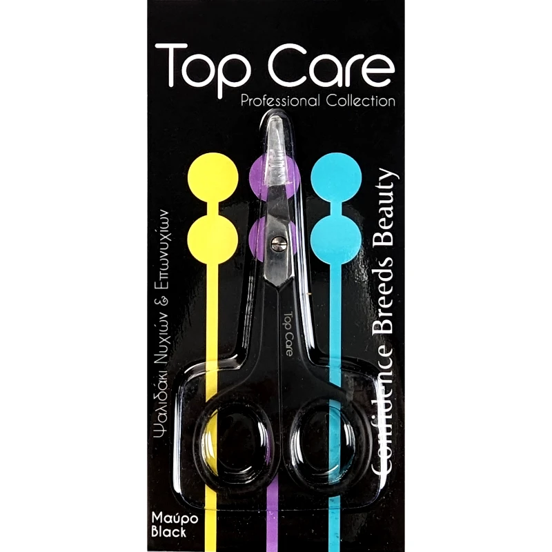 Vitorgan Top Care Nail Scissors & Nipper Ψαλιδάκι Νυχιών & Επωνυχίων 1 Τεμάχιο - Μαύρο