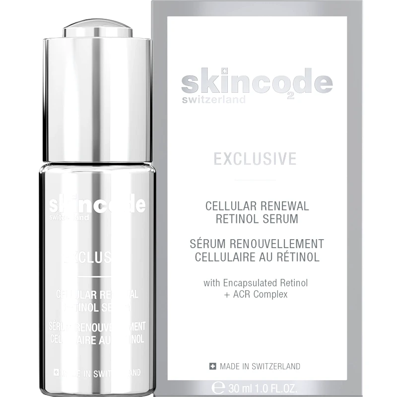 Skincode Skincode Exclusive Cellular Renewal Retinol Serum 30ml,Ισχυρός Αντιρυτιδικός, Λειαντικός Ορός Ρετινόλης για Ώριμο & Θαμπό Δέρμα για Δυναμική Ανανέωση του Τόνου & της Υφής του Δέρματος