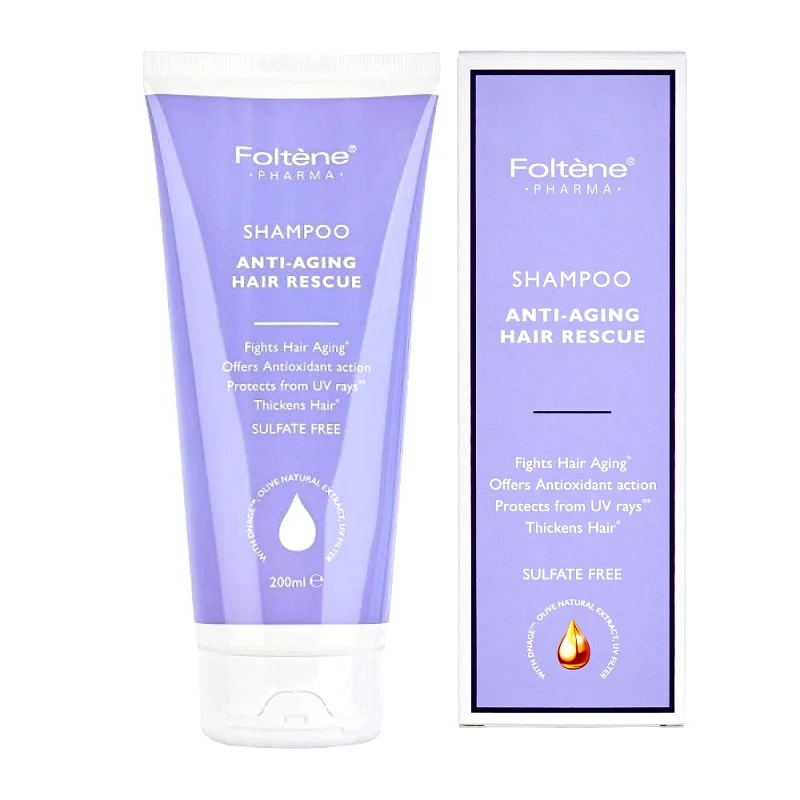 Foltene Pharma Foltene Pharma Anti-Aging Hair Rescue Shampoo Σαμπουάν Ειδικά Σχεδιασμένο για την Αναζωογόνηση και Ενδυνάμωση των Μαλλιών 200ml