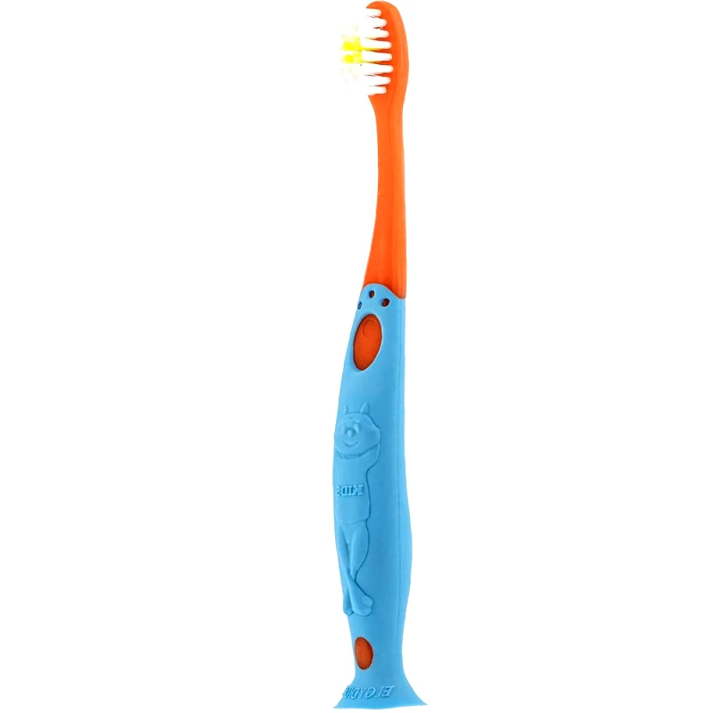 Pierre Fabre Oral Care Elgydium Kids Soft Toothbrush Πορτοκαλί - Γαλάζιο Μαλακή Οδοντόβουρτσα για Παιδιά 2 ως 6 Ετών 1 Τεμάχιο