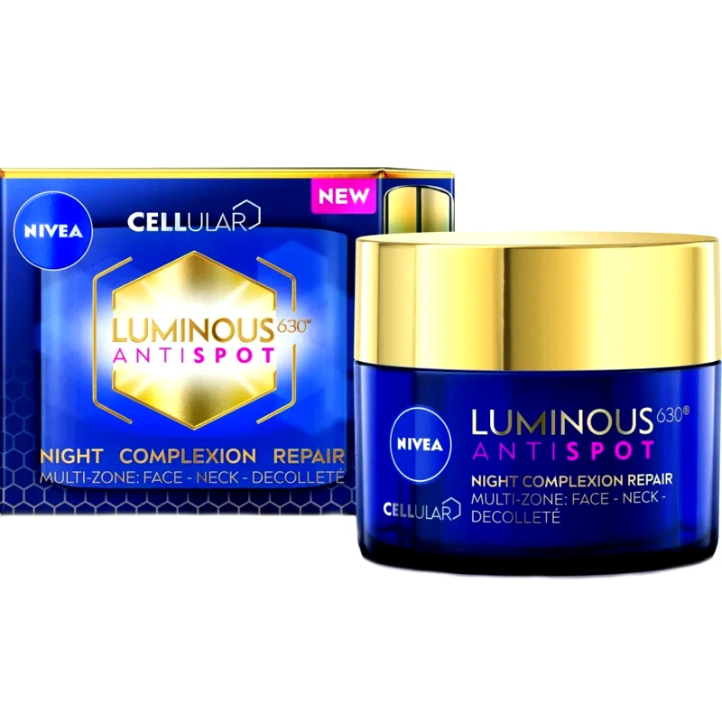 Nivea Nivea Cellular Luminous 630 Antispot Night Cream Complexion Repair Κρέμα Προσώπου Νύχτας Κατά των Κηλίδων 50ml