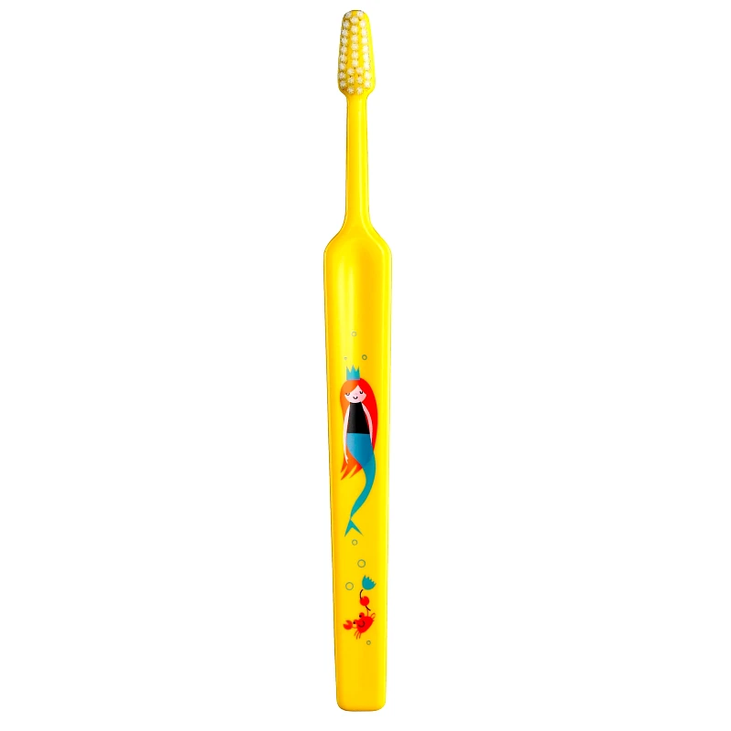 Tepe TePe Kids Soft Zoo 3+, Παιδική Οδοντόβουρτσα Μαλακή με Διάφορες Παραστάσεις από 3 Ετών 1 Τεμάχιο - Κίτρινο