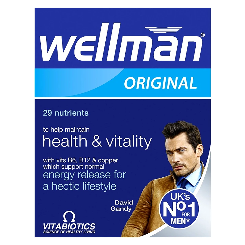 Vitabiotics Vitabiotics Wellman Original Συμπλήρωμα Διατροφής Ειδικά Σχεδιασμένο για Άνδρες 30tabs