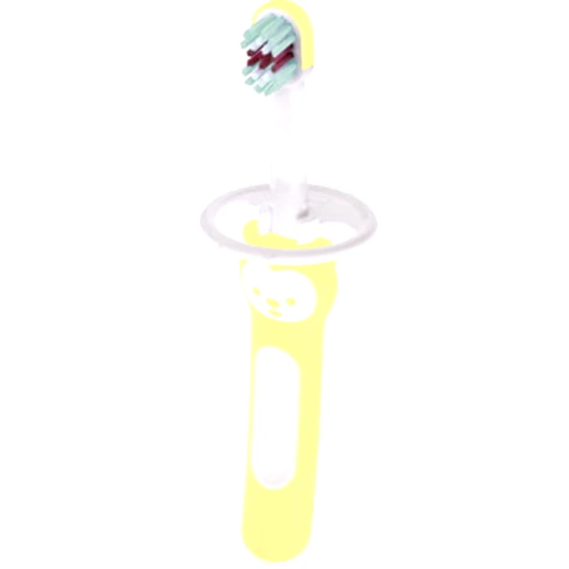 Mam Mam Baby's Brush Βρεφική Οδοντόβουρτσα με Μαλακές Τρίχες 6m+, 1 Τεμάχιο, Κωδ 606 - Κίτρινο
