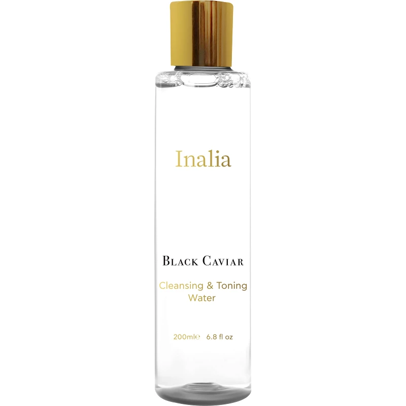 Inalia Inalia Black Caviar Cleansing & Toning Water Νερό Καθαρισμού Προσώπου, Ματιών & Χειλιών με Εκχύλισμα Χαβιαριού 200ml