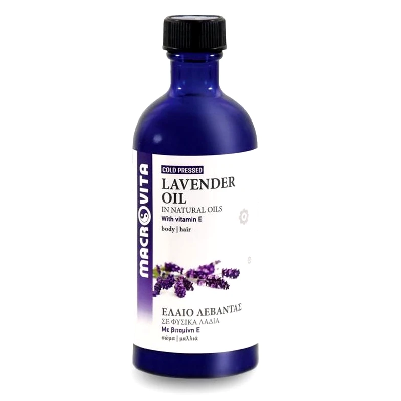 Macrovita Macrovita Έλαιο Λεβάντας Ψυχρής Πίεσης Καταπραύνει κοκκινίλες και κνησμό του δέρματος 100ml