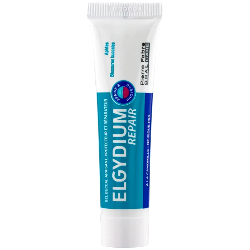 Pierre Fabre Oral Care Elgydium Repair Γέλη Προστατεύει από Στοματικές Βλάβες & Ανακουφίζει από τον Πόνο 15ml