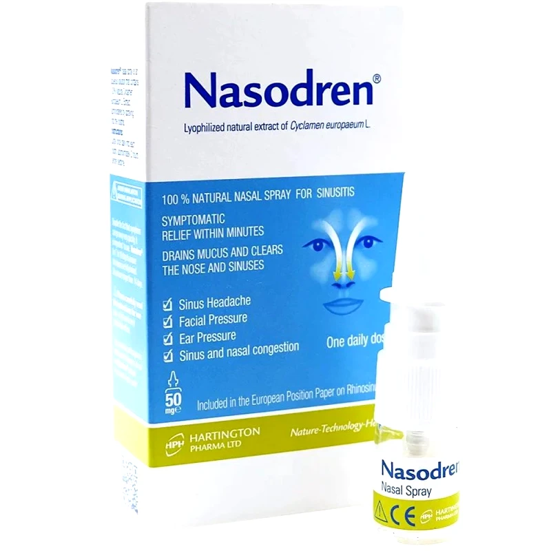 PharmaQ PharmaQ Nasodren Nasal Spray Ρινικό Σπρέι για την Αποσυμφόρηση & τον Καθαρισμό των Ρινικών Κοιλοτήτων 50mg