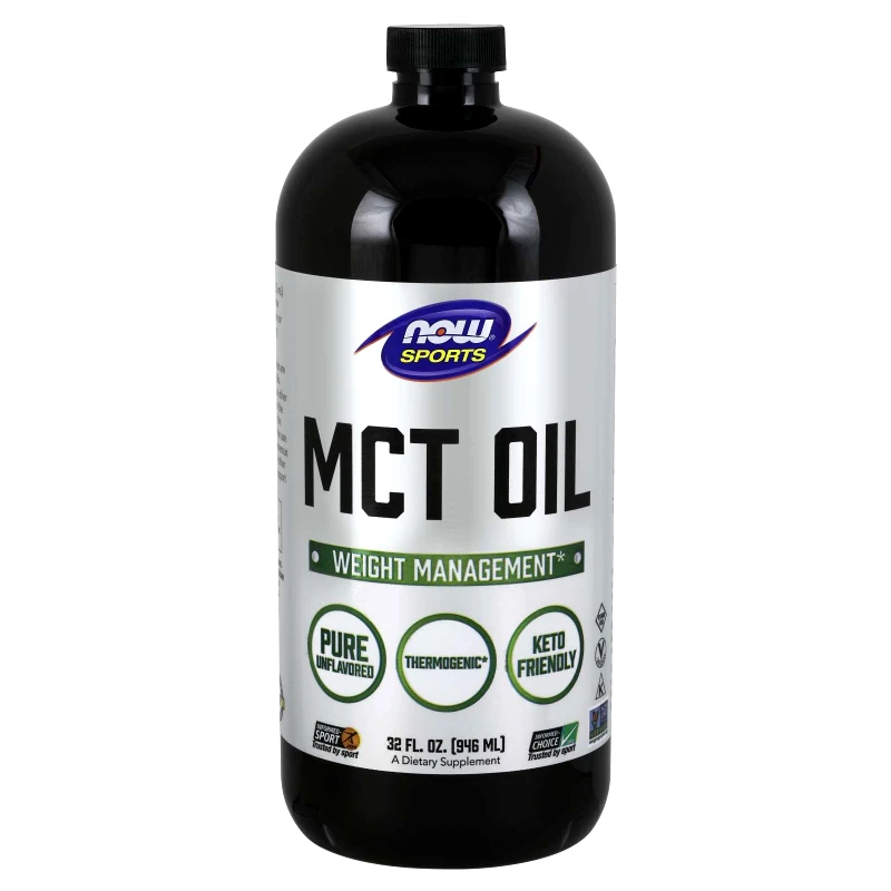Now Now Foods MCT Oil Liquid Vegeterian 100% Pure Συμπλήρωμα Διατροφής, Θερμογεννητική Φόρμουλα Απώλειας Βάρους 946ml