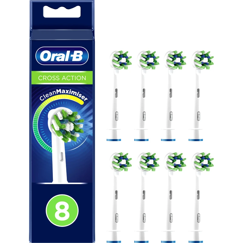 Oral-B Oral-B Cross Action Clean Maximiser XXL Pack Ανταλλακτικές Κεφαλές Ηλεκτρικής Οδοντόβουρτσας 8 Τεμάχια