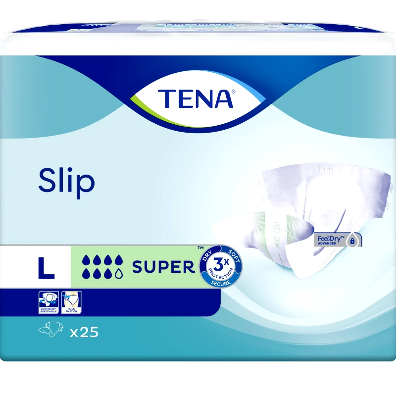 Tena Tena Slip Super Πάνες Ακράτειας 25 Τεμάχια - Large 92 / 144cm
