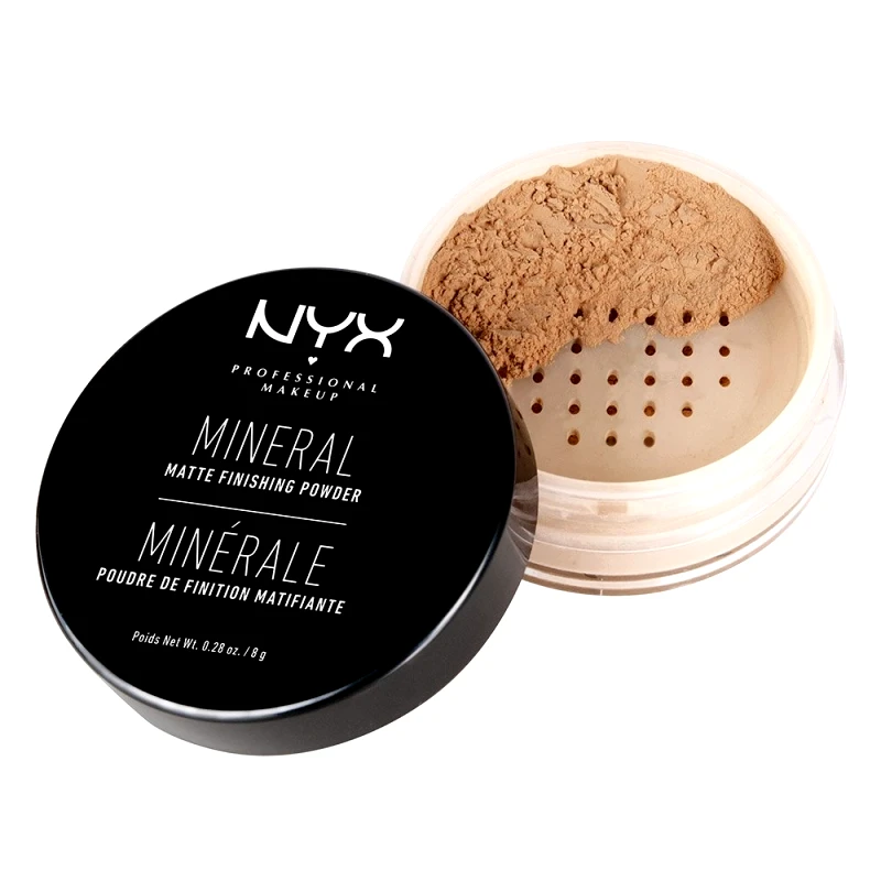 NYX Professional Makeup NYX Professional Makeup Mineral Finishing Powder Ορυκτή Πούδρα για Τέλειο Φινίρισμα & Λαμπερή Επιδερμίδα 8gr - Medium/ Dark
