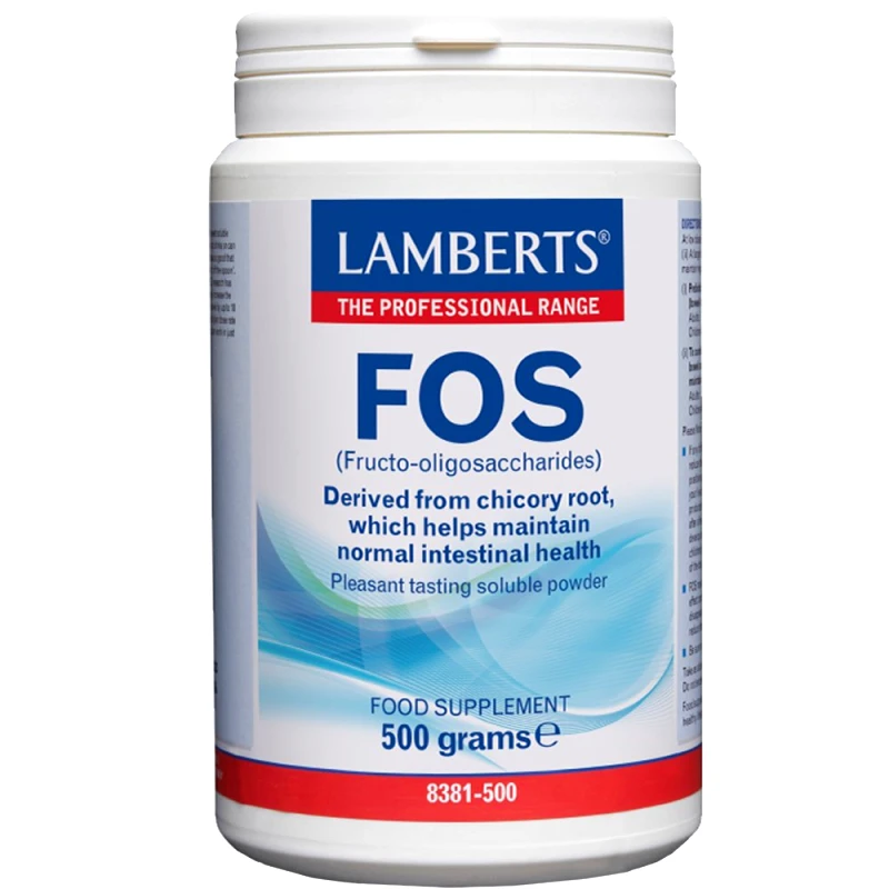 Lamberts Lamberts FOS Συμπλήρωμα Διατροφής σε Σκόνη που Προάγει την Ανάπτυξη των Βακτηρίων της Φυσιολογικής Εντερικής Χλωρίδας 500gr