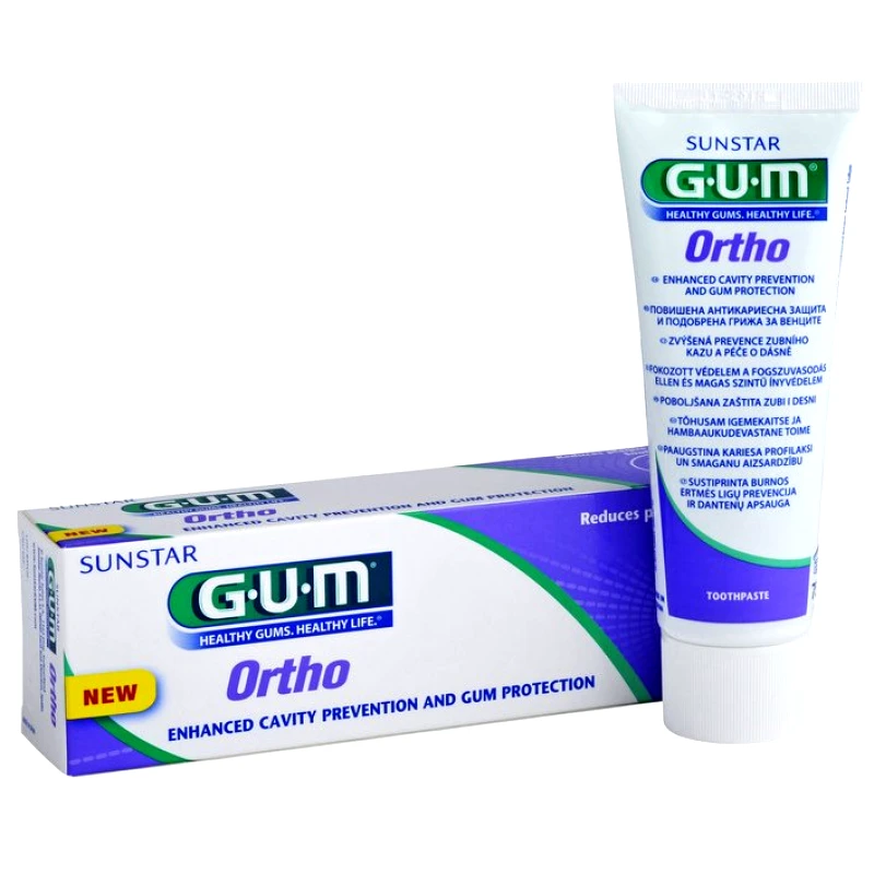 Gum Gum Ortho Toothpaste 3080 Οδοντόκρεμα για τη Προστασία των Ούλων και τη Πρόληψη της Τερηδόνας 75ml