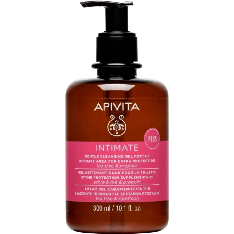Apivita Apivita Intimate Gentle Cleansing Gel Plus Gel Καθαρισμού για την Ευαίσθητη Περιοχή με Πρόπολη & Τεϊόδεντρο 300ml