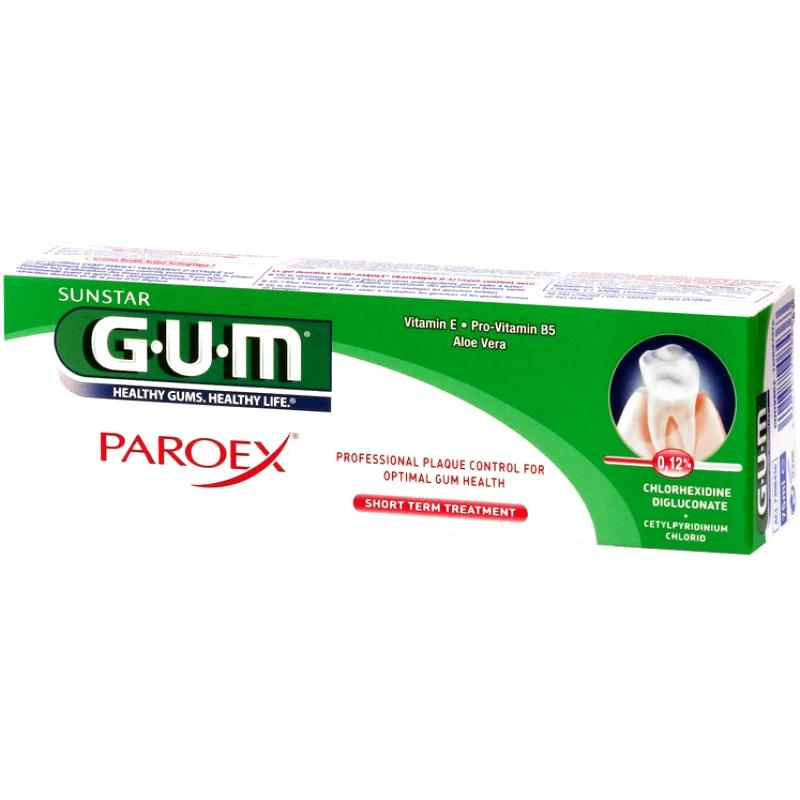 Gum Gum 1790 Paroex Gel Intensive Action 0,12% CHX + 0,05% CPC Οδοντόκρεμα με Διπλή Αντι-Βακτηριακή Δράση & 0,12% Χλωρεξιδίνη 75ml