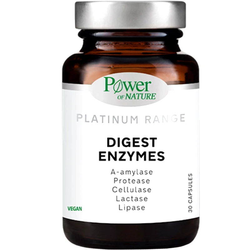 Power Health Power Health Platinum Range Digest Enzyms 150mg Συμπλήρωμα Διατροφής με Πεπτικά Ένζυμα για την Υποστήριξη του Πεπτικού Συστήματος & την Καλύτερη Απορρόφηση των Θρεπτικών Συστατικών 30caps