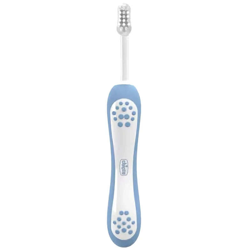 Chicco Chicco First Milk Teeth Toothbrush 6-36m Παιδική Οδοντόβουρτσα για τα Πρώτα Νεογιλά Δοντάκια 1 Τεμάχιο - Σιελ