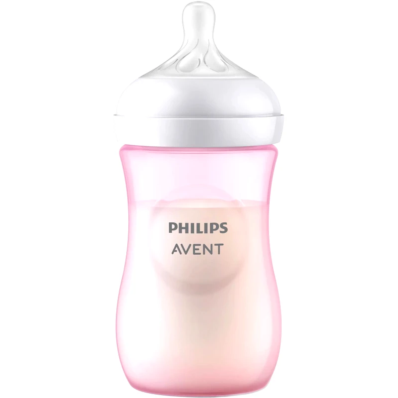 Philips Avent Philips Avent Natural Response Bottle 1m+ Μπιμπερό Πολυπροπυλενίου με Θηλή Σιλικόνης Ροής 3 Οπών 260ml, Κωδ SCY903/11 - Ροζ