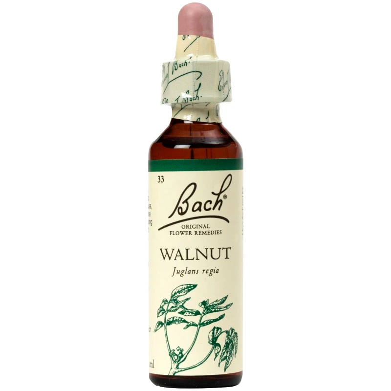 Bach Bach Walnut Συμπλήρωμα Διατροφής Ανθοϊάματος με Εκχύλισμα Καρυδιού για Αυτοπεποίθηση & Έλεγχο των Καταστάσεων 20ml