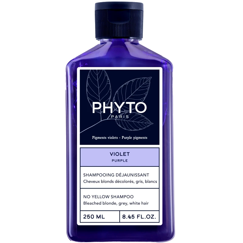 Phyto Paris Phyto Purple No Yellow Shampoo 250ml,Σαμπουάν για Λαμπερά Μαλλιά, Κατά των Κίτρινων Τόνων