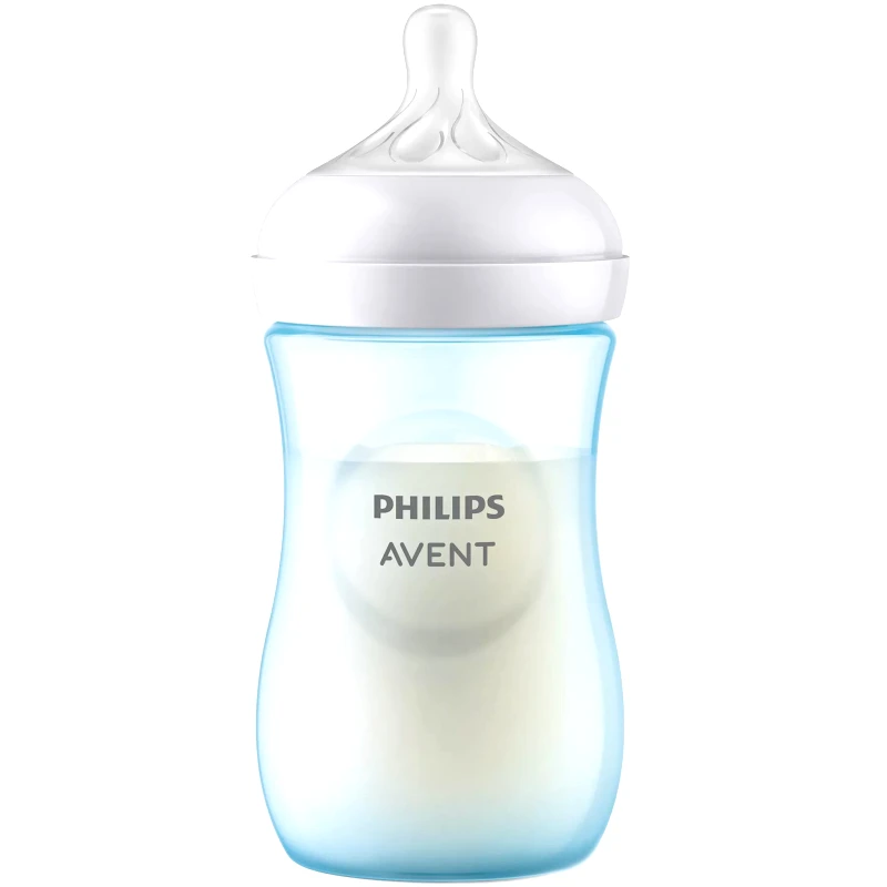 Philips Avent Philips Avent Natural Response Bottle 1m+ Μπιμπερό Πολυπροπυλενίου με Θηλή Σιλικόνης Ροής 3 Οπών 260ml, Κωδ SCY903/21 - Μπλε