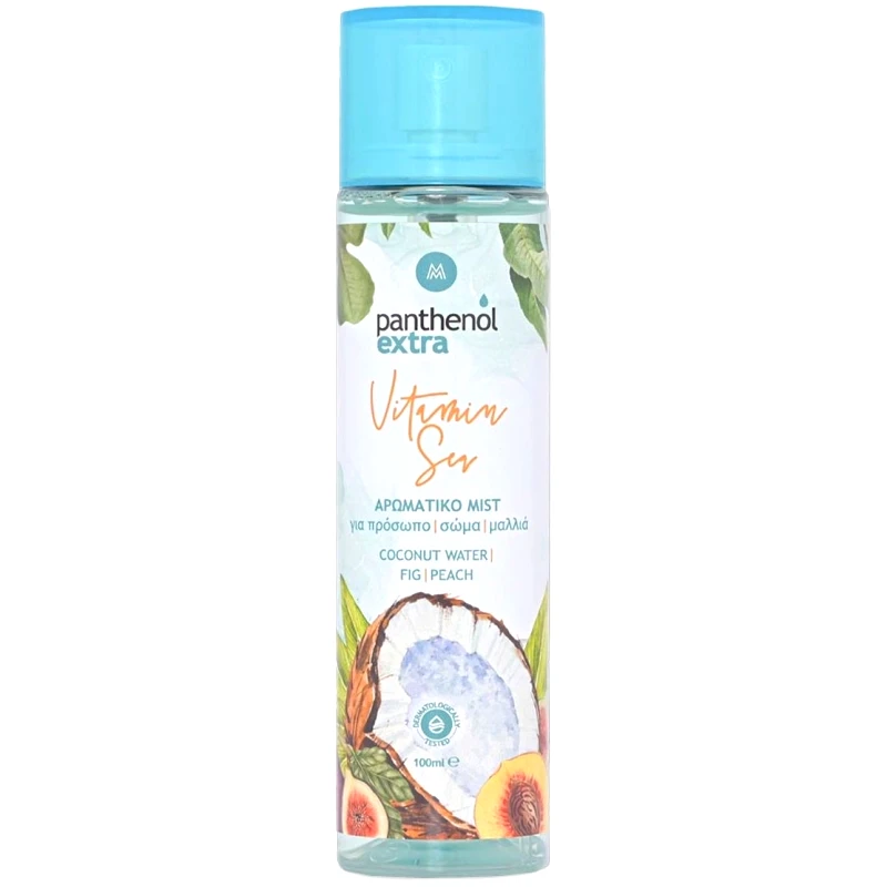 Medisei Medisei Panthenol Extra Mist Vitamin Sea for Face, Body & Hair Αρωματικό Mist για Πρόσωπο, Σώμα & Μαλλιά με Άρωμα Καρύδας, Ροδάκινο & Σύκο 100ml