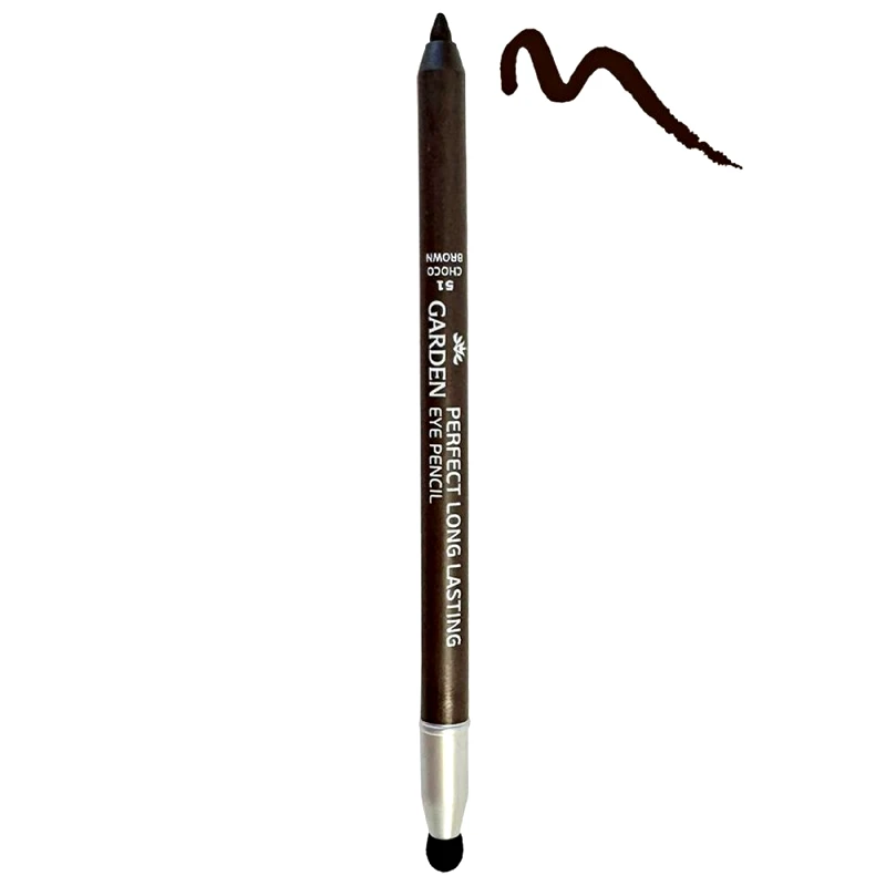 Garden Garden Perfect Long Lasting Eye Pencil Αδιάβροχο Μολύβι Ματιών µε Ενσωματωμένο Σφουγγαράκι Σβησίματος 1.25g - 51 Choco Brown