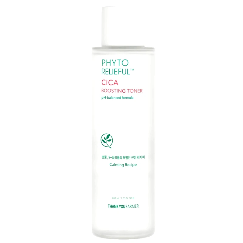 Thank You Farmer Thank You Farmer Phyto Relieful Cica Boosting Toner Καταπραϋντικο Toner για Καθημερινή Χρήση που Αφαιρεί τα Υπολείμματα & Νεκρά Κύτταρα της Επιδερμίδας 200ml