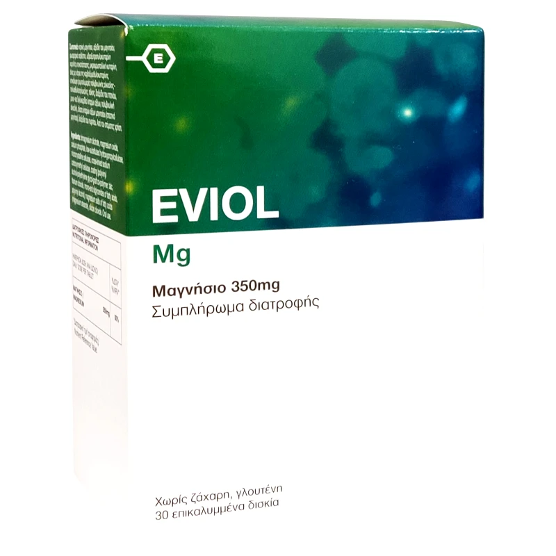 Eviol Eviol Magnesium 350mg Συμπλήρωμα Διατροφής με Μαγνήσιο 30tabs