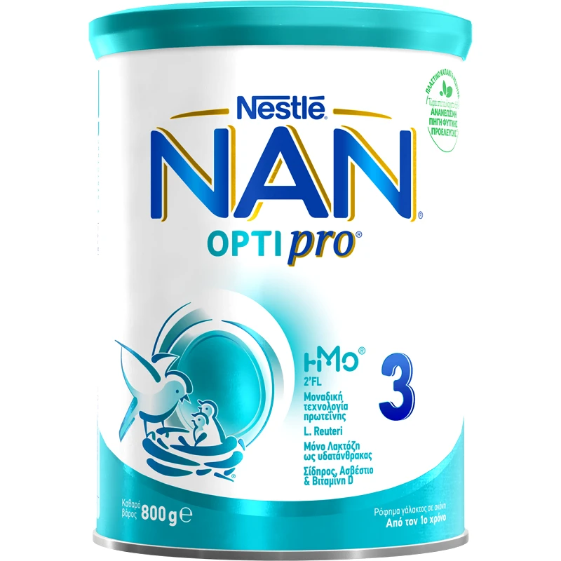Nestle Nestle NAN Optipro 3 Ρόφημα Γάλακτος σε Σκόνη, Κατάλληλο Από τον 1ο Χρόνο 800gr