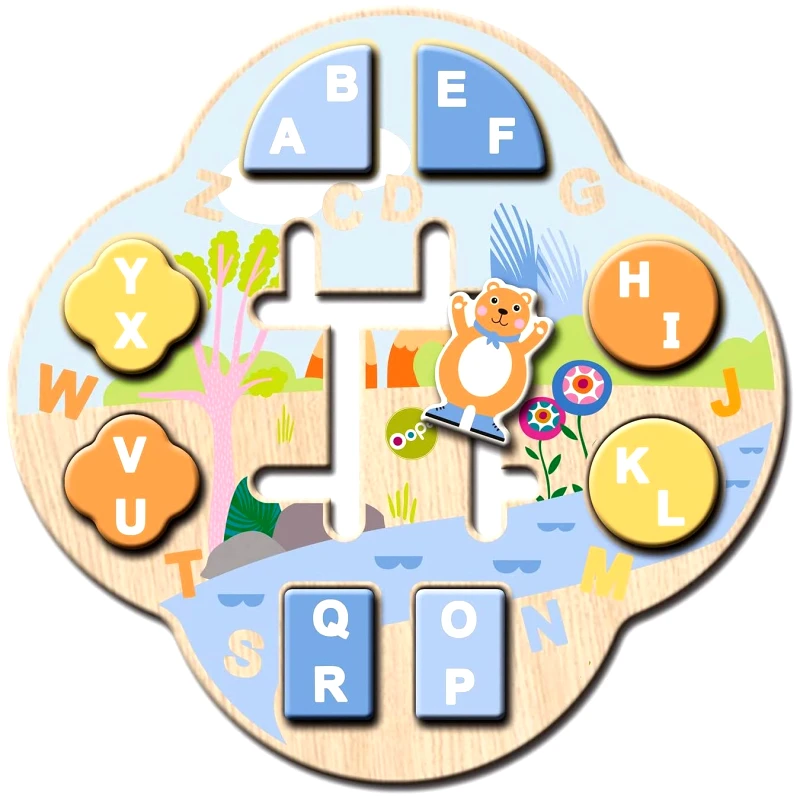 Oops Oops My Alphabet Blocks Multi-Activity Wooden Toys 18m+ Ξύλινο Παιχνίδι Εκμάθησης Αλφαβήτου 1 Τεμάχιο