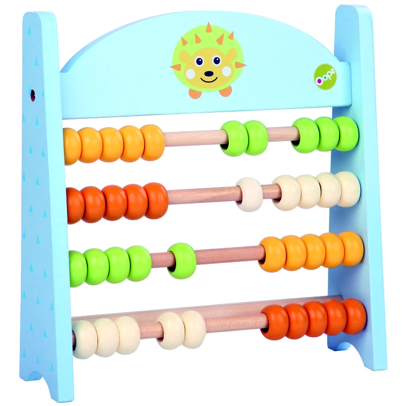 Oops Oops Count with Me Wooden Multicolor Abacus OP1102624 Εκπαιδευτικό Ξύλινο Παιχνίδι Άβακας 18m+, 1 Τεμάχιο - Hedgehog