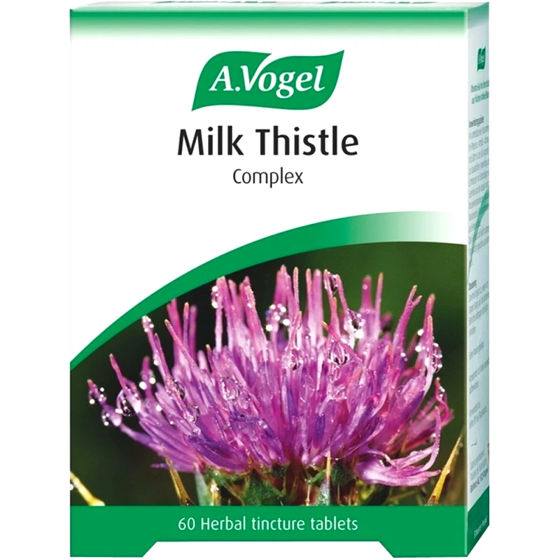 A.VOGEL A.Vogel Milk Thistle Complex Συμπλήρωμα Διατροφής Εκχυλίσματος Γαιδουράγκαθου, Αγκινάρας & Αγριοράδικου με Μπόλντο για την Καλή λειτουργία του Ήπατος 60tabs