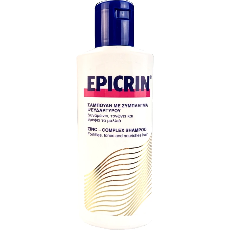 Gebro Pharma Gebro Pharma Epicrin Zinc-Complex Shampoo Σαμπουάν με Σύμπλεγμα Ψευδαργύρου Φιλικό στο Δέρμα Κατάλληλο για Καθημερινή Χρήση 200ml