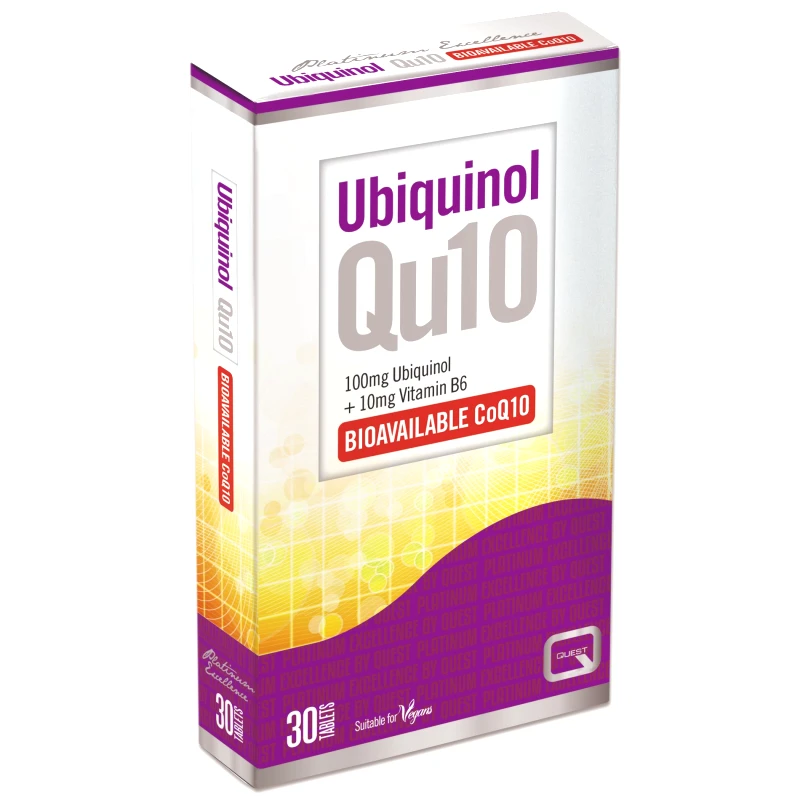 Quest Quest Ubiquinol Qu10 Συμπλήρωμα Διατροφής για την Μείωση της Κόπωσης, για την Ενίσχυση της Ενέργειας 30tabs
