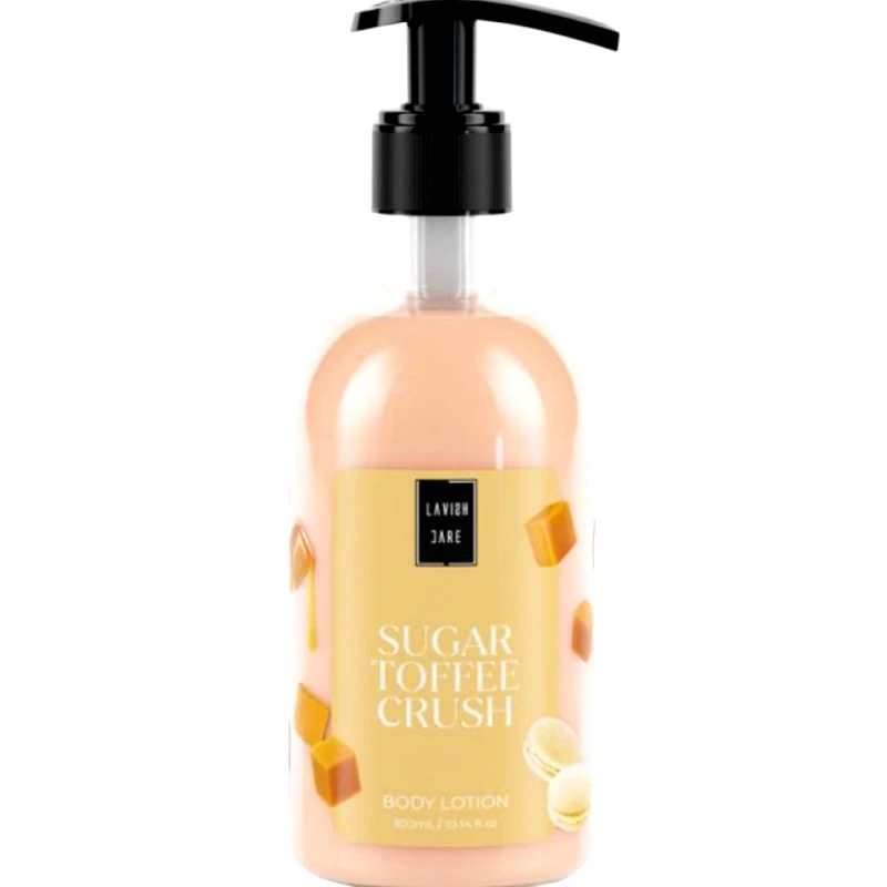 Lavish Care Lavish Care Body Lotion Sugar Toffee Crush Ενυδατική Κρέμα Σώματος με Ευχάριστο Άρωμα Καραμέλας Βουτύρου με Αντλία 300ml